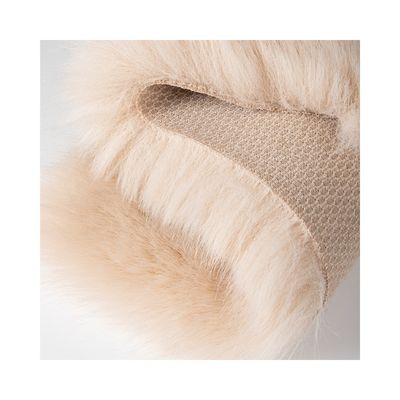 100% polyester, fourrure artificielle Sherpa de poids élevé pour la production de vêtements d'hiver