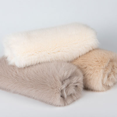 100% polyester, fourrure artificielle Sherpa de poids élevé pour la production de vêtements d'hiver