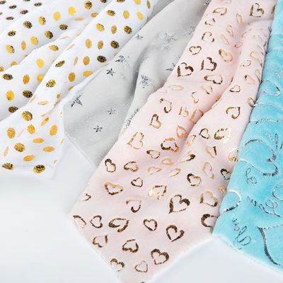 2000 mètres Commande minimale Densité personnalisable Polyester or Bronze Tissu en relief