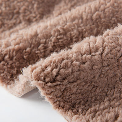 Nombre de fils personnalisables 100% polyester Sherpa Veloce Teddy Bonded Suède Tissu tricoté