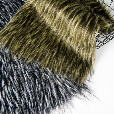 Tissus de fourrure de faux raton laveur pour vêtements densité