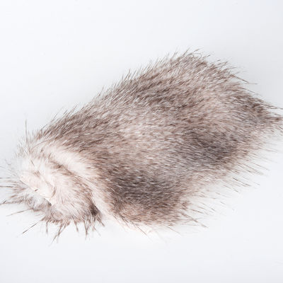 1100g/m Tissu tricoté à dos de fourrure fausse pour gilet de luxe