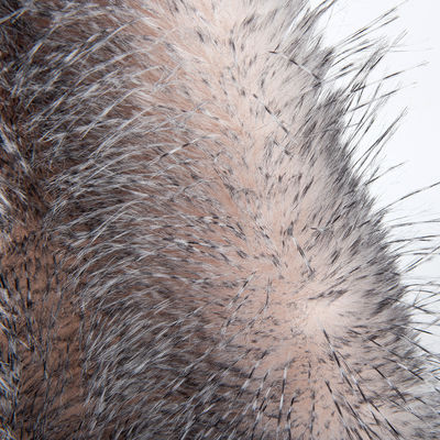 1100g/m Tissu tricoté à dos de fourrure fausse pour gilet de luxe