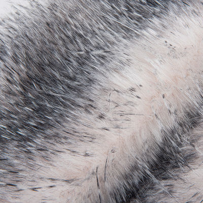 1100g/m Tissu tricoté à dos de fourrure fausse pour gilet de luxe