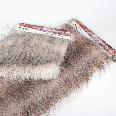 1100g/m Tissu tricoté à dos de fourrure fausse pour gilet de luxe