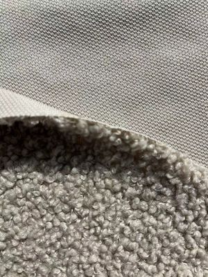 Tissu de fourrure en tissu tricoté en polyester 100% polyester de couleur solide pour vêtements