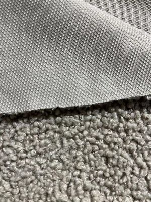Tissu de fourrure en tissu tricoté en polyester 100% polyester de couleur solide pour vêtements