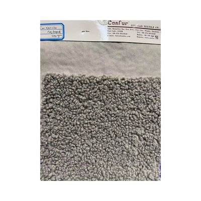 Largeur personnalisée en tricot 100% polyester à face simple Tissu Teddy pour vêtements jouet