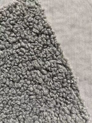 Largeur personnalisée en tricot 100% polyester à face simple Tissu Teddy pour vêtements jouet
