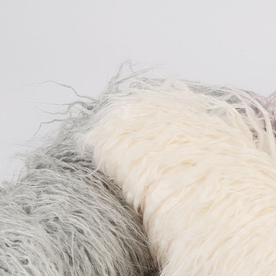 Personnaliser la couleur Longue pile Tissu artificiel de fourrure mongole en style simple de PANTONE