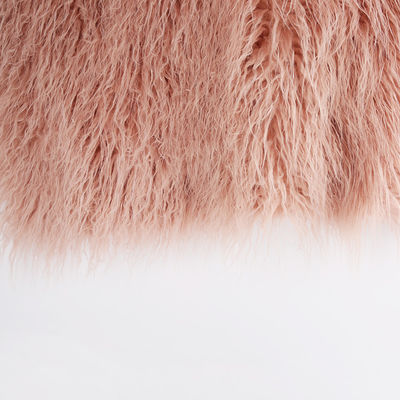 Personnaliser la couleur Longue pile Tissu artificiel de fourrure mongole en style simple de PANTONE