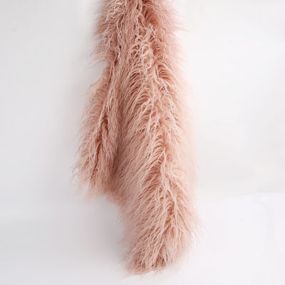 Personnaliser la couleur Longue pile Tissu artificiel de fourrure mongole en style simple de PANTONE