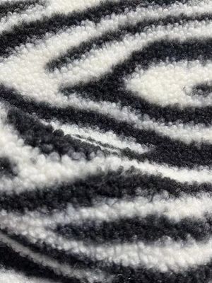 Tissu Teddy imprimé sur mesure chaud 100% polyester tricoté pour manteau et jouet largeur 58/60