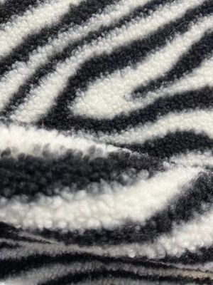 Tissu Teddy imprimé sur mesure chaud 100% polyester tricoté pour manteau et jouet largeur 58/60