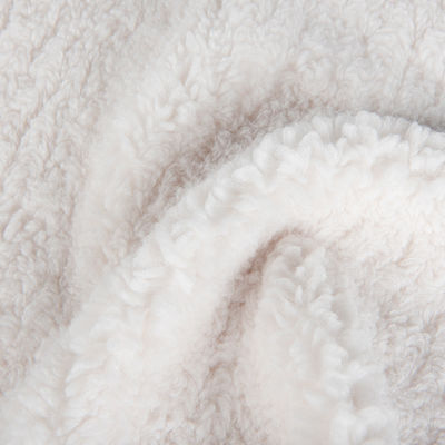 Vêtement d'hiver en tissu à coquille douce avec dessin tricoté et fourrure fausse Teddy Sherpa en suède