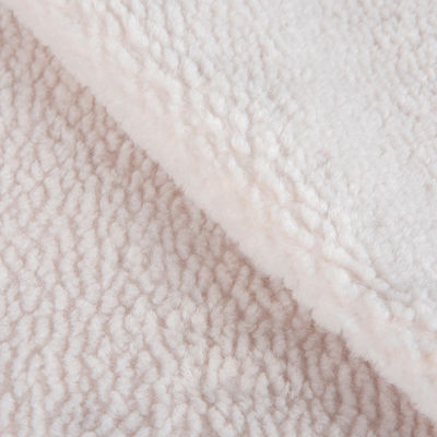 Vêtement d'hiver en tissu à coquille douce avec dessin tricoté et fourrure fausse Teddy Sherpa en suède
