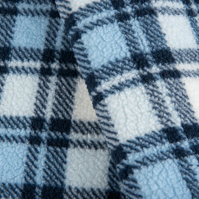100% polyester textile tissu de laine de sherpa pour vêtement