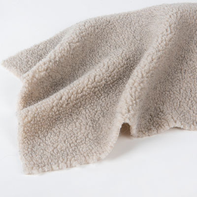 Tissu en laine douce et chaude pour veste ou couverture pour hommes 100% polyester tissu berbère