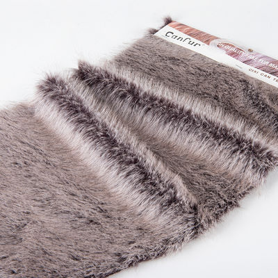 Tissu de fourrure de jouet faux avec matériau artificiel et techniques de soutien tricotées