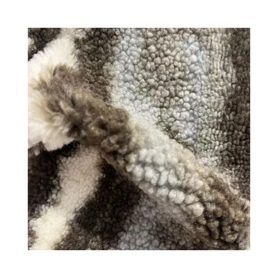 Fabrique de laine de polyester 100% Sherpa en largeur de 58/60 pouces pour la décoration de la maison personnalisée