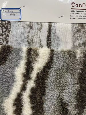 Fabrique de laine de polyester 100% Sherpa en largeur de 58/60 pouces pour la décoration de la maison personnalisée