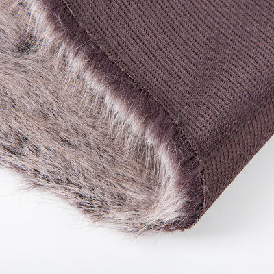 Tissu de fourrure de jouet faux avec matériau artificiel et techniques de soutien tricotées