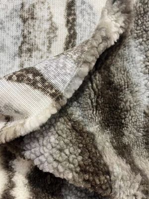 Fabrique de laine de polyester 100% Sherpa en largeur de 58/60 pouces pour la décoration de la maison personnalisée