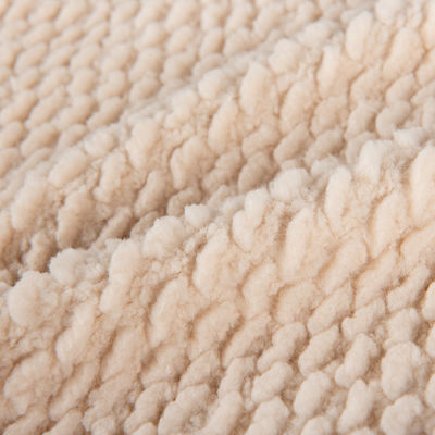 Tissu de laine de sherpa à double face de style simple pour vêtements et couvertures 58/60" de largeur