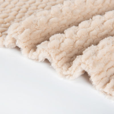 Tissu de laine de sherpa à double face de style simple pour vêtements et couvertures 58/60" de largeur