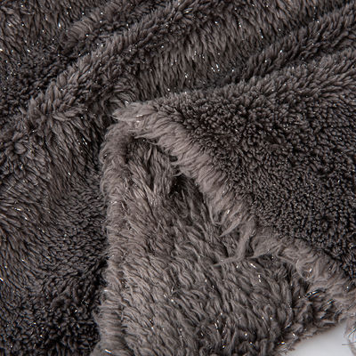 Tissu tissé 100% polyester Sherpa pour couverture à deux côtés