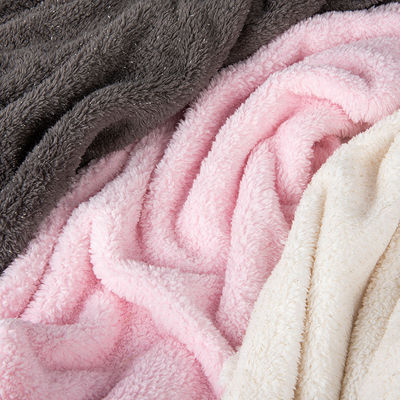 Tissu tissé 100% polyester Sherpa pour couverture à deux côtés