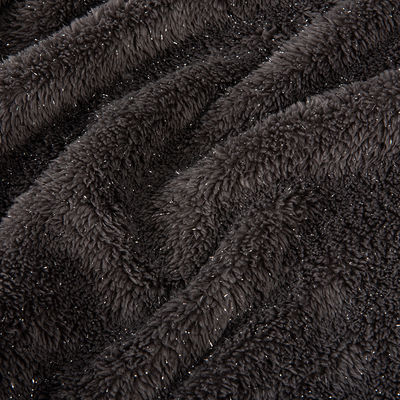 Tissu tissé 100% polyester Sherpa pour couverture à deux côtés