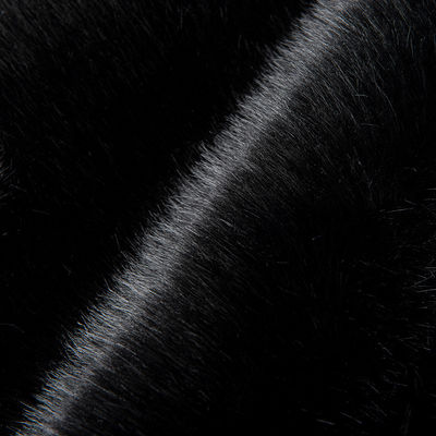 Vêtements chemise à manches de poids élevé fourrure artificielle de renard tissu tricoté type trame