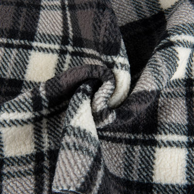 Tissu textile en polyester à 100% Sherpa en laine pour vêtements de style TWILL