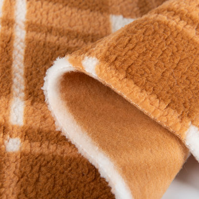 Tissu textile en polyester à 100% Sherpa en laine pour vêtements de style TWILL