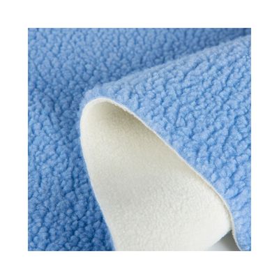 100% polyester Sherpa Vlne Teddy Bondé Suède Tissu tricoté pour la confection de vêtements