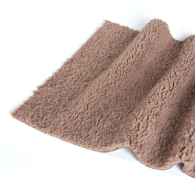 100% polyester Sherpa Vlne Teddy Bondé Suède Tissu tricoté pour la confection de vêtements