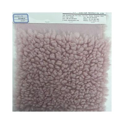 Tissu de laine de polyester Sherpa pour vêtements d'hiver
