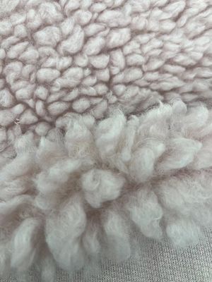 Tissu de laine de polyester Sherpa pour vêtements d'hiver