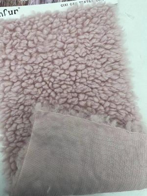 Tissu de laine de polyester Sherpa pour vêtements d'hiver