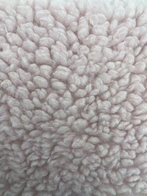 Tissu de laine de polyester Sherpa pour vêtements d'hiver