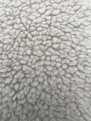 Tissu de laine de polyester Sherpa pour vêtements d'hiver
