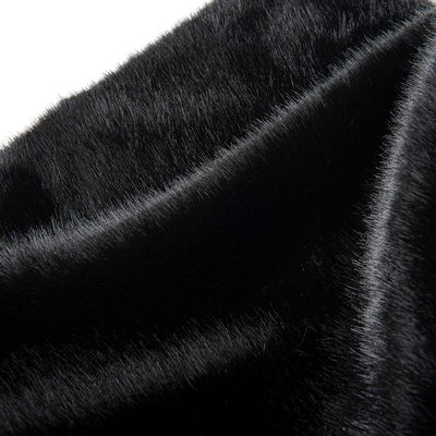 Tissu de fourrure de renard artificiel doux ODM pour manteaux et vestes de dames de 58/60 pouces de largeur