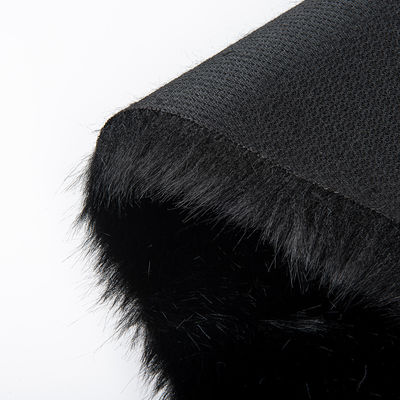 Tissu de fourrure de renard artificiel doux ODM pour manteaux et vestes de dames de 58/60 pouces de largeur