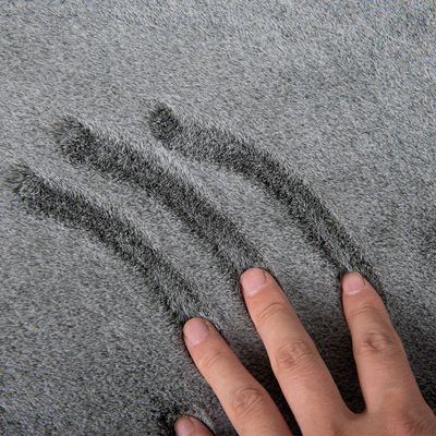 Tissu de fourrure de lapin tricoté avec une pointe blanche à l'impression couleur Luxueux et durable