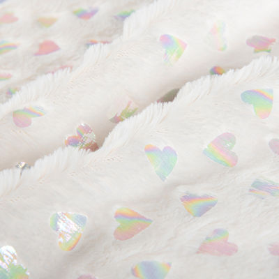 Sacs à motifs brossés 100% polyester argent PV Plush faux fourrure tissu pour textile domestique