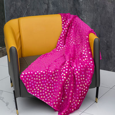 Sacs à motifs brossés 100% polyester argent PV Plush faux fourrure tissu pour textile domestique