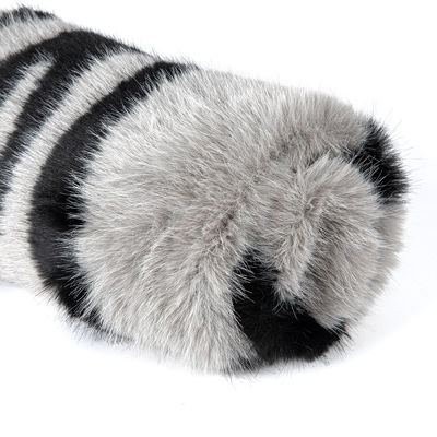 Vêtements en peluche pour femmes, en tissu, en fourrure longue, en fourrure jaquard, en fourrure fausse, pour une densité artificielle