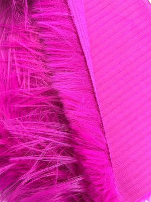 Collier en fourrure fausse en peluche à longue pile avec technique de soutien tricotée