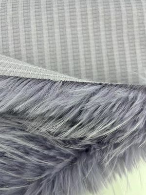 Matériau à l'avant 100% acrylique Longue chevelure Fabrique de fourrure fausse pour la distribution